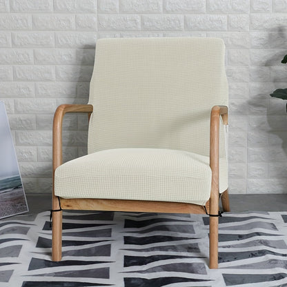 Thick waffle solid wood chair covers.