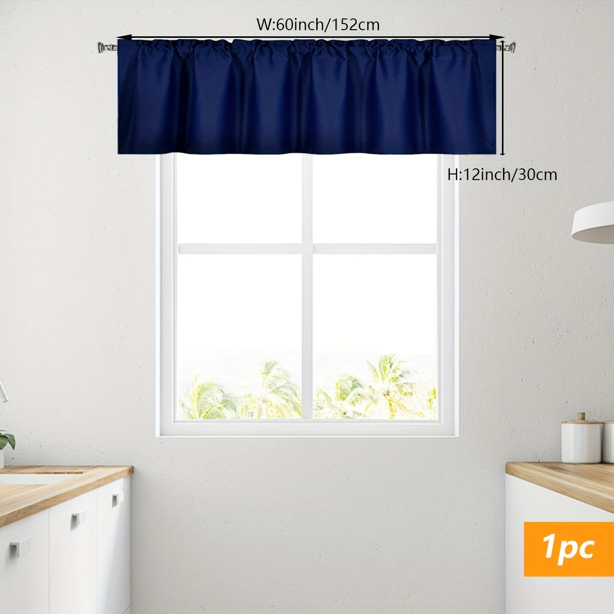 Add a touch of elegance to your kitchen or living room with this stylish, solid color blackout curtain. The rod pocket design makes it easy to hang, while the simple modern style adds a chic flair to any space. Perfect for adding some privacy to your