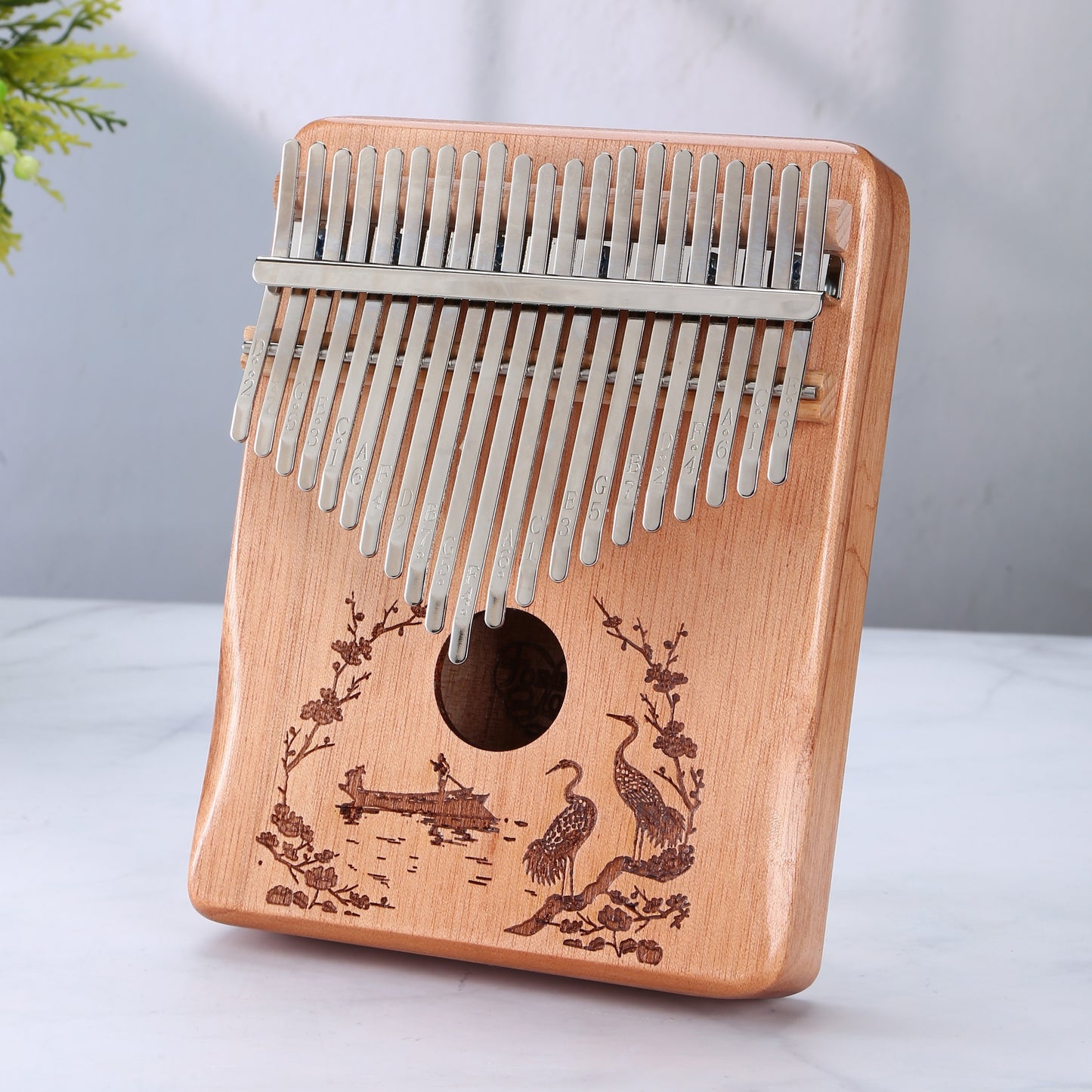 17 & 21 key Kalimba Thumb Piano with iron tines, easy to learn, portable with bag. Great music gift for beginners and professionals. Perfect for birthdays and holidays. Bonus accessories