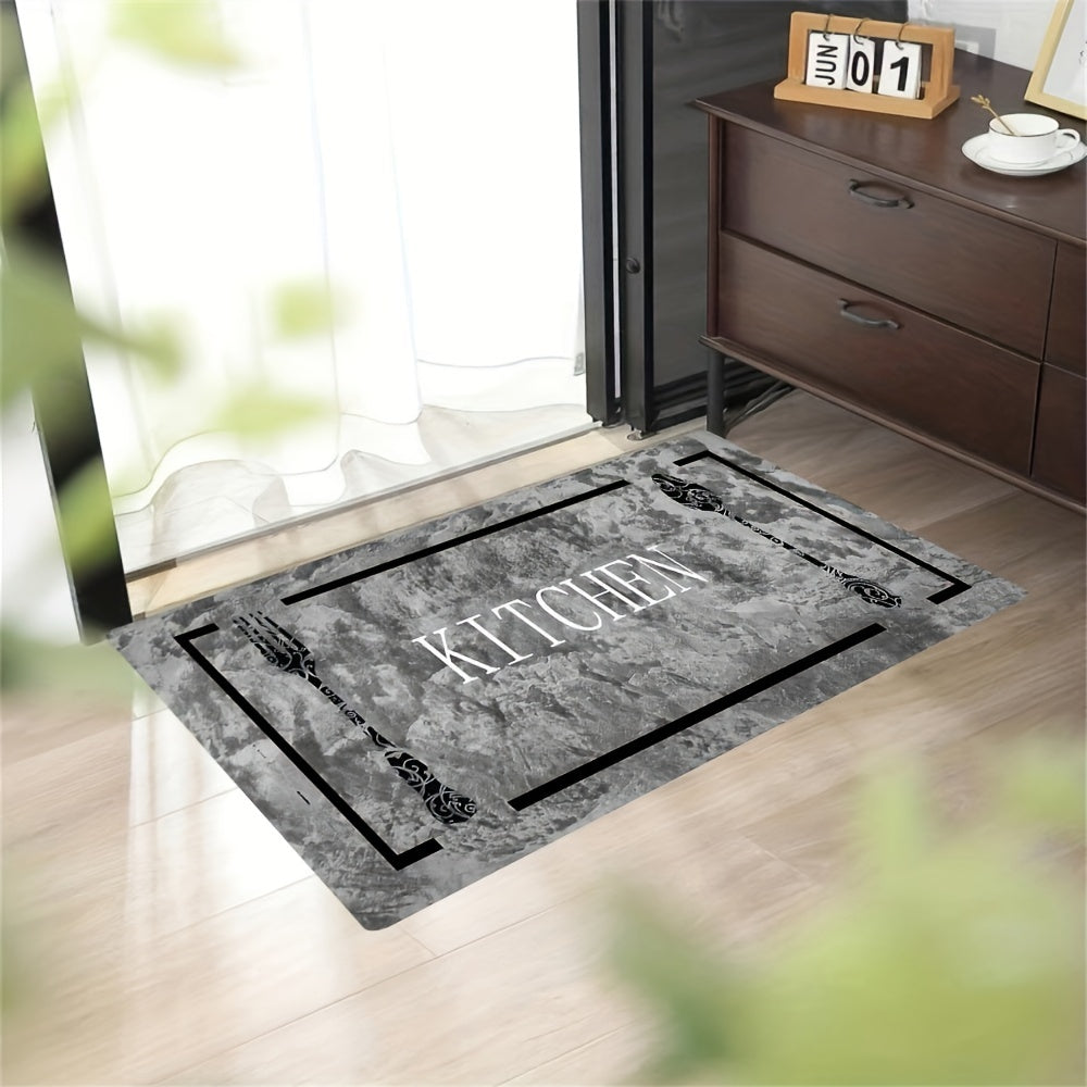 Farmhouse Kitchen Runner Rug - 1 Piece: This Stain Resistant Braided Polyester Mat with PVC Backing features a medium pile and is Machine Washable. It is Water-Resistant, Lightweight, and non-slip perfect for use in Bathroom, Laundry, or Sink Area. Add a