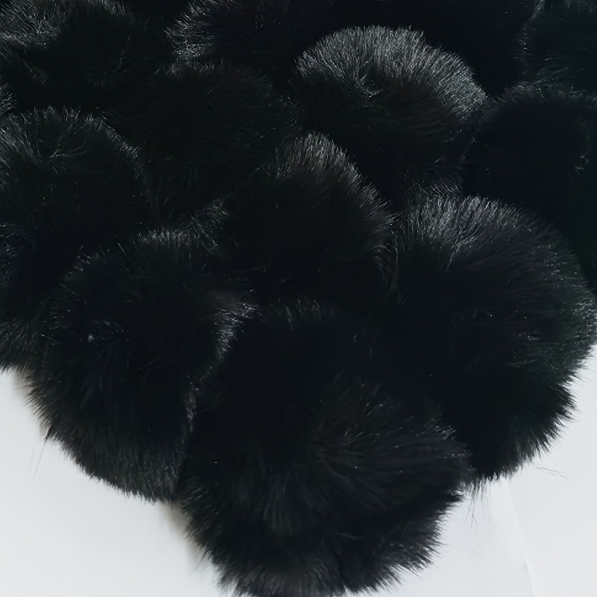 Set of 20 8cm Faux Rabbit Fur Pom Pom Keychains, Fluffy Balls attached to Elastic Loop for Hats, Keychains, Scarves, Gloves, Bags and other Accessories