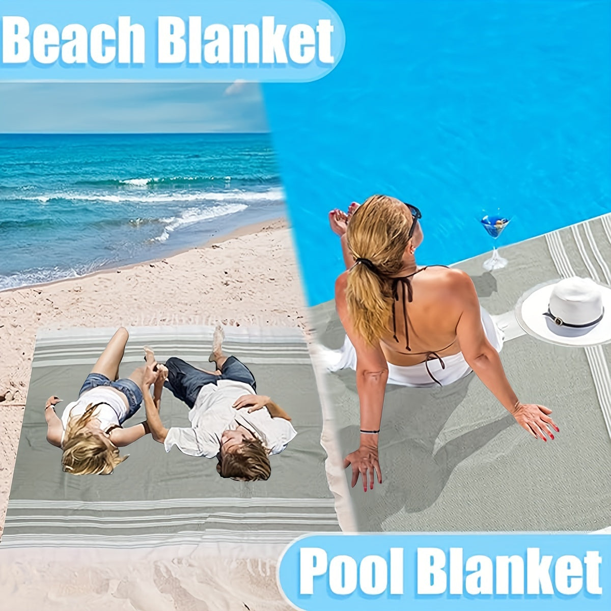 XL Turkish beach towel, quick-dry, soft, sand-free bohemian blanket. Ideal for both men and women, great gift.