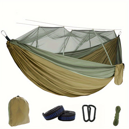 Ultimate Outdoor Experience: Portable Double Hammock with Mosquito Net