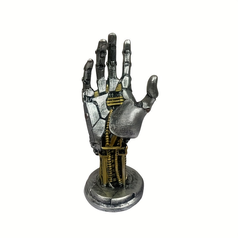 Futuristic Cyberpunk Mechanical Hand Gaming Controller Stand - Stylish Desktop Gamepad & Headphone Holder for Gamers, Easy to Clean, Perfect Room Decor and Gift Idea, Universal Fit, Great Ornamental Craft Piece