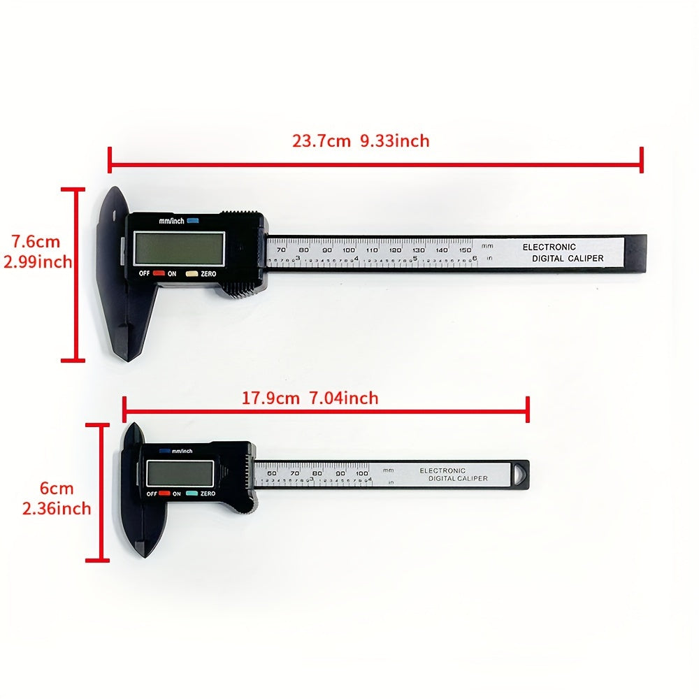 Lefavor 6-Inch Digital Vernier Caliper with High Precision, Large LCD Display, Locking Thumb Screw, and Easy Zero Setting.