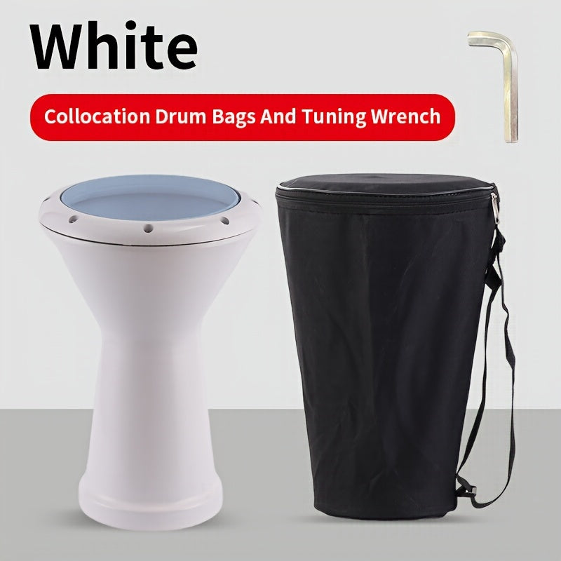 East Beck Drum: 21.59 cm Hand Drum with PVC Skin, Die-Casting Ring, Tuning Wrench, and Drum Bag included.