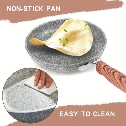 1-piece Cornstone flat bottom frying pan that is also a non-stick pan, milk pot, and soup pot. This home cookware is compatible with induction cookers.