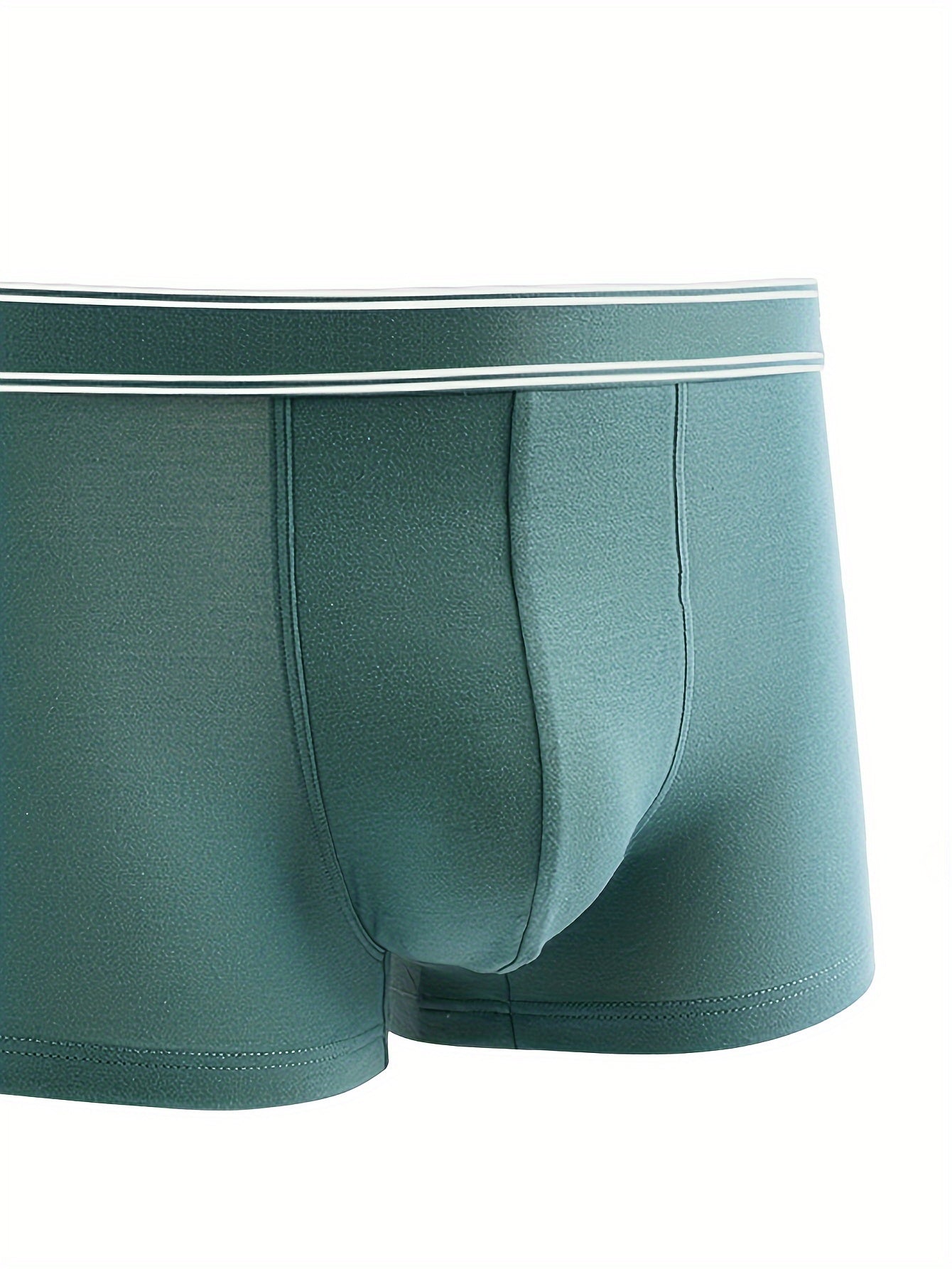 7 pieces of breathable, comfortable, stretchy plus size men's cotton boxer briefs with aseptic properties.