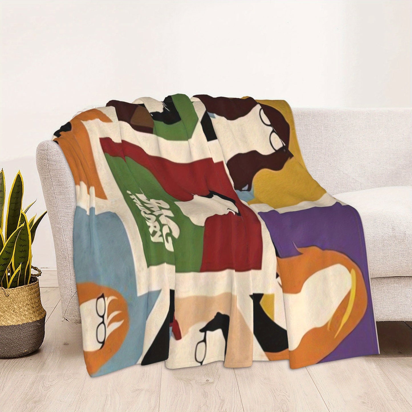 Stay cozy in style with the Big Bang Theory Flannel Fleece Throw Blanket. This soft and warm blanket is perfect for all seasons, featuring a contemporary digital print design. Made from polyester, this multipurpose blanket is ideal for use on your sofa