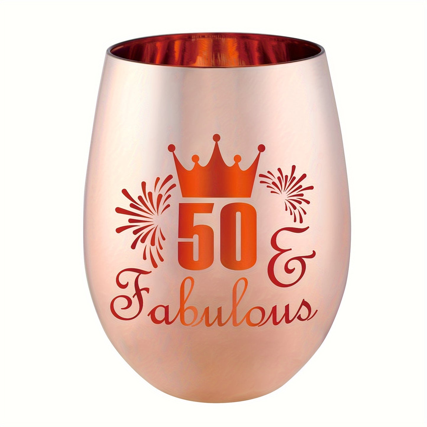 Stylish Glass Birthday Cup for Women - Ideal for 30th-70th birthdays - Durable and Reusable, Great for Home.