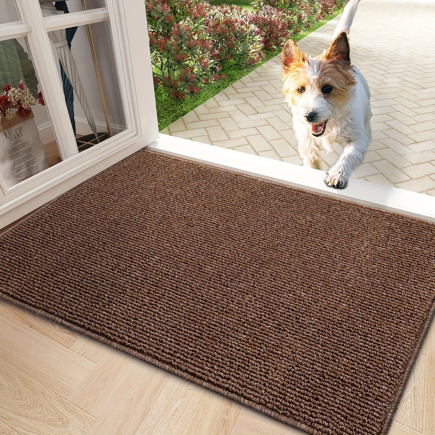 Anti-Skid Entryway Mat - Easy to Clean, Durable Low Profile Rug with Non-Slip Backing, Stain-Proof, Festive Design, Made from Polypropylene & TPR, Perfect for Keeping Your Home Clean and Safe for Pets