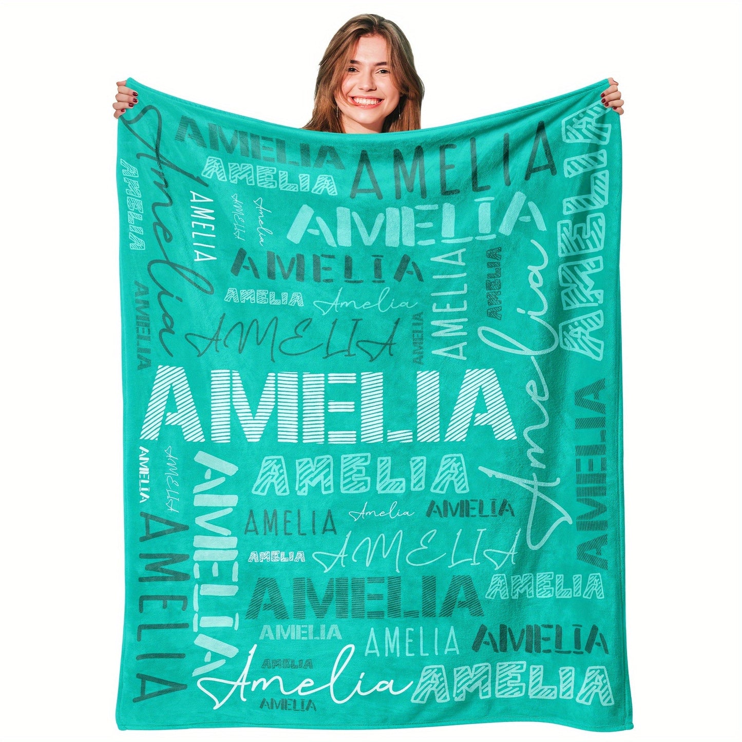 Personalized Flannel Blanket with Custom Name - Luxuriously Soft, Versatile for All Seasons | Great Gift for Adults | Perfect for Home, Outdoor Dining, and On-the-Go, Snug and Ready for Any Adventure