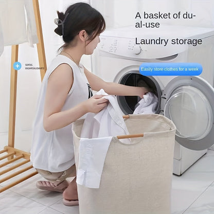 Large Capacity Laundry Basket for Household, Foldable and Waterproof with Moisture-Proof Design, Ideal for Storing Clothes, Toys, and More