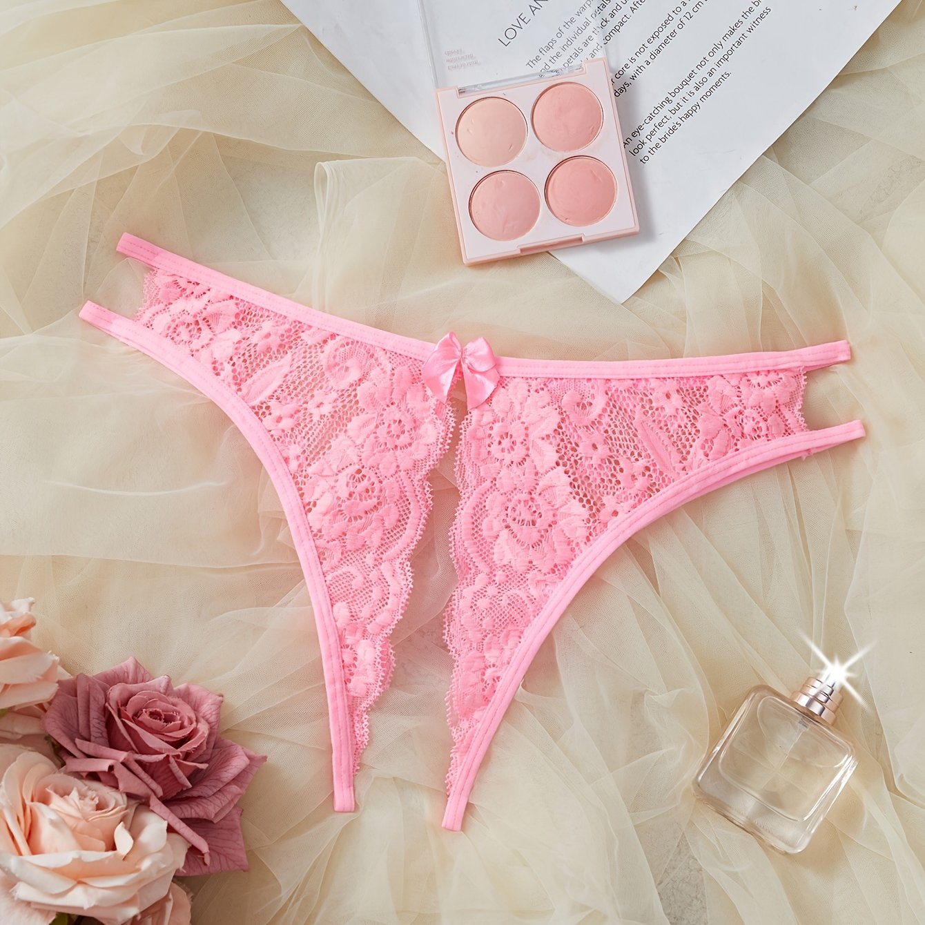 Sexy lingerie panties for women, including lace and open-crotch styles.