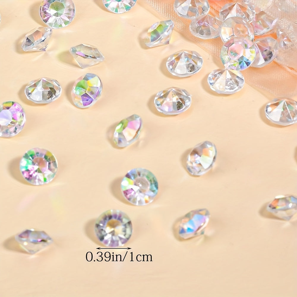 150 pieces of acrylic artificial diamonds for wedding, desktop, vase, party, and DIY decorations.