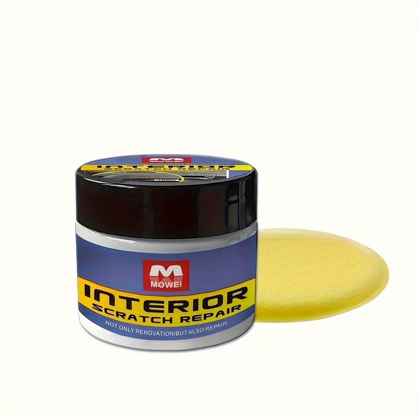 Microfiber car scratch repair wax for quick fix of minor scratches on auto interior and plastic surfaces.