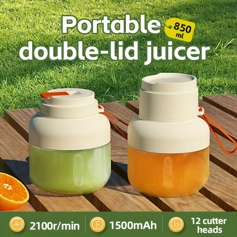 Portable and versatile, this multi-functional juice mixer blender is perfect for blending your favorite fruits and vegetables. With its large capacity and easy one-click operation, it is ideal for both home and outdoor use. The round polypropylene design