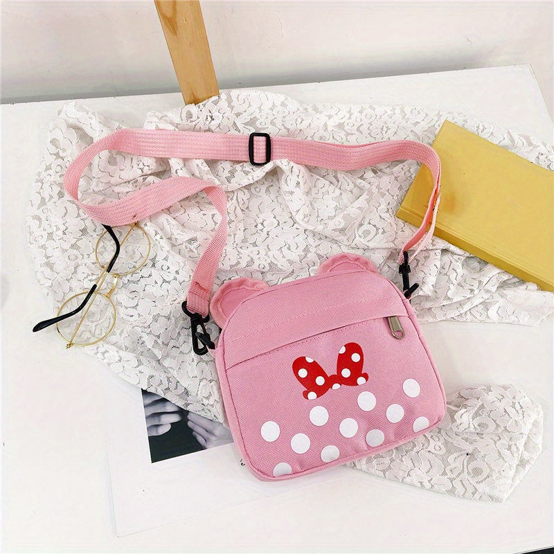 Cute cartoon mouse coin purse shoulder bag for outdoor travel and holidays.