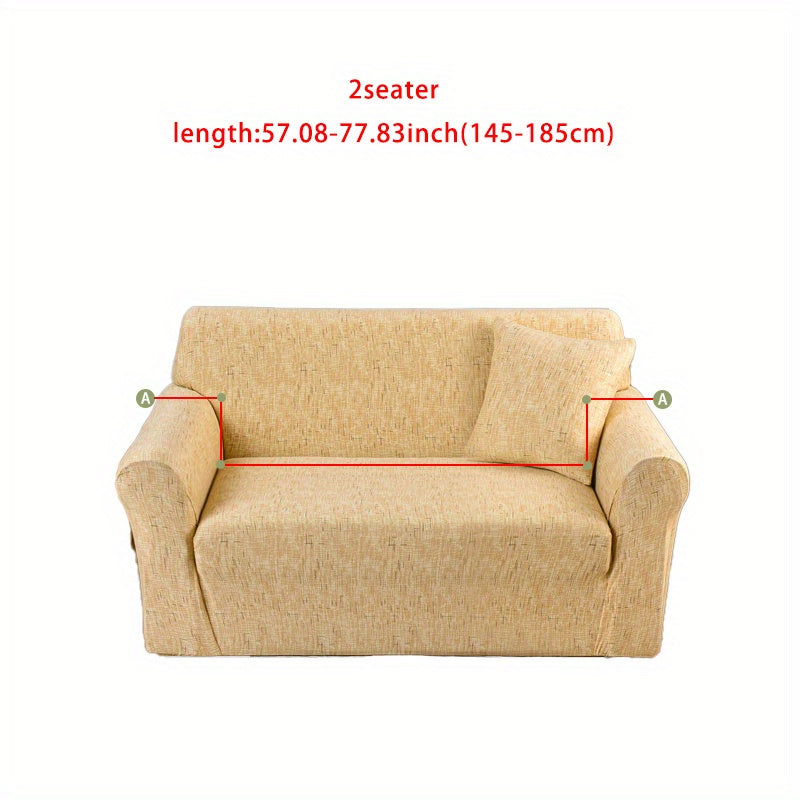 Sofa cover with elastic spandex for lounge chair, available in various sizes.