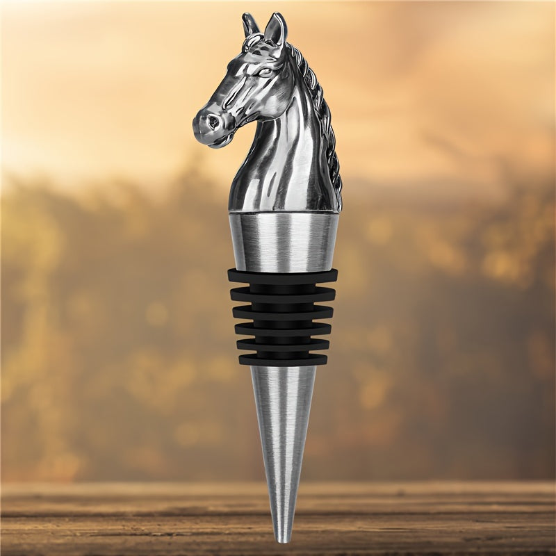 Wine Stopper in the Shape of a Horse's Head, for Preserving Wine and Champagne