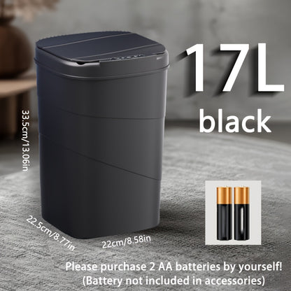 The 13L/17L intelligent induction trash can is versatile for use in the living room, kitchen, and bathroom.