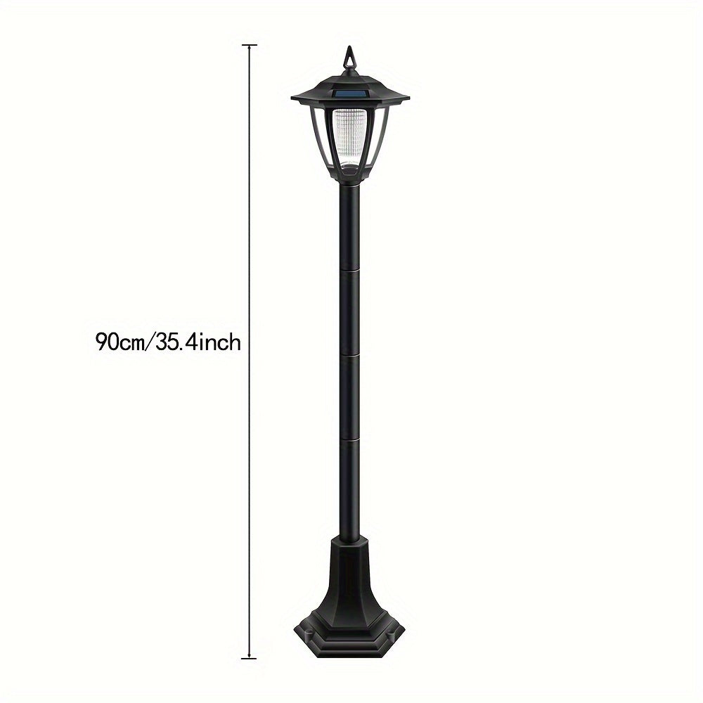 1-2 outdoor solar lights suitable for garden, landscape, path, courtyard, driveway, and sidewalk decoration.