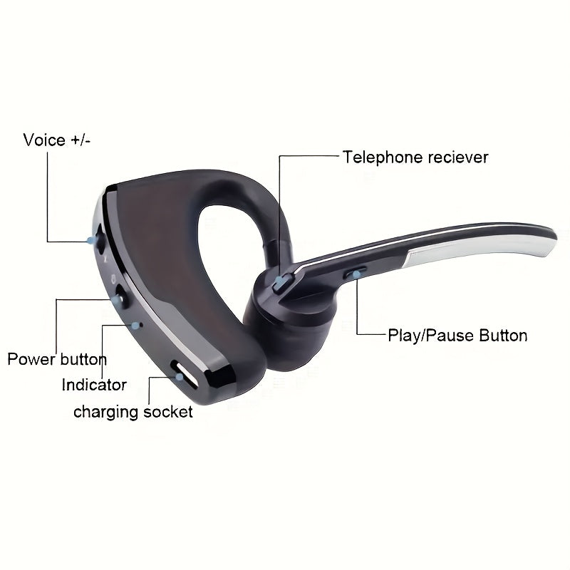 AI Translation Headphones with real-time bilingual translation for travel, business, and study. Features include 144+ languages, USB-C charging, wireless connectivity, and a 55mAh lithium