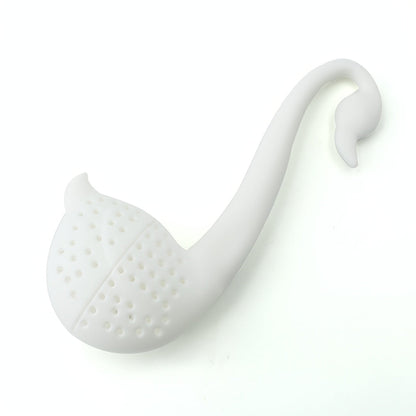 Creative Plastic Swan-Shaped Mini Tea Infuser - Stylish Tea Strainer for Loose Leaf & Blooming Teas, Essential Kitchen & Dining Accessory, Tea Lover's Must-Have