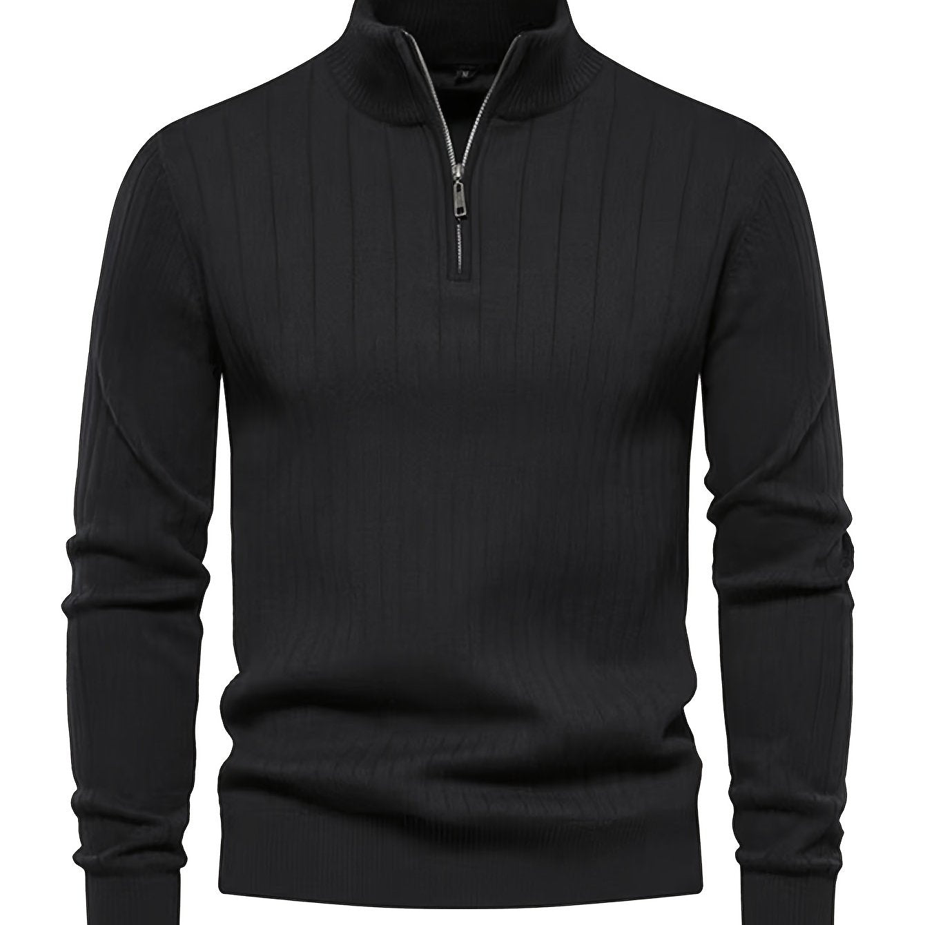 Men's Cross-Border Zip-Up Knitted Sweater