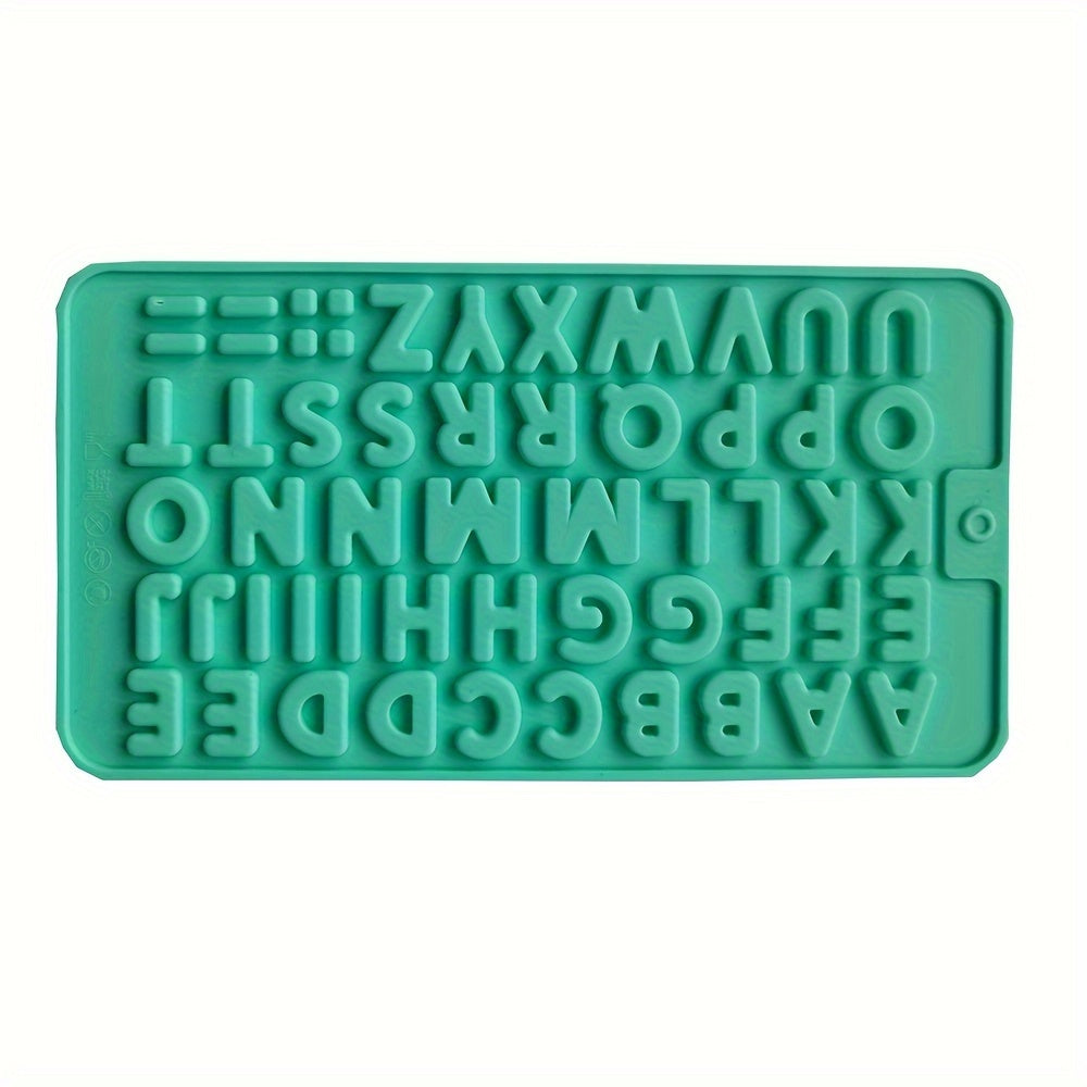 Silicone Alphabet Chocolate Mold - Ideal for DIY Candy Making and Baking, BPA-Free, Essential for Every Kitchen