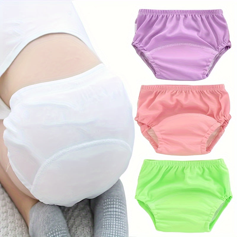 Однотонные тренировочные штаны - комплект из 1 шт., washable cloth diapers, обучающие штаны, дышащие и многоразовые подгузники