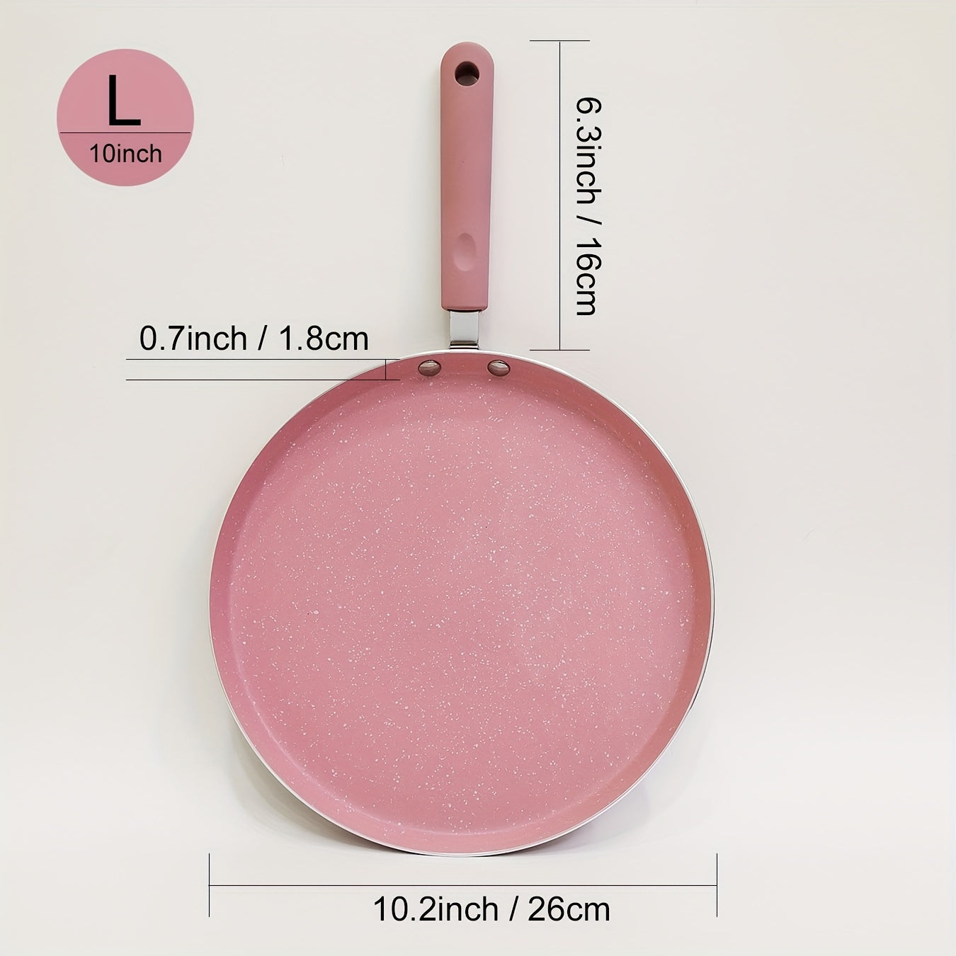 Non-stick Kitchen Frying Pan with Flat Bottom for Eggs and Pancakes