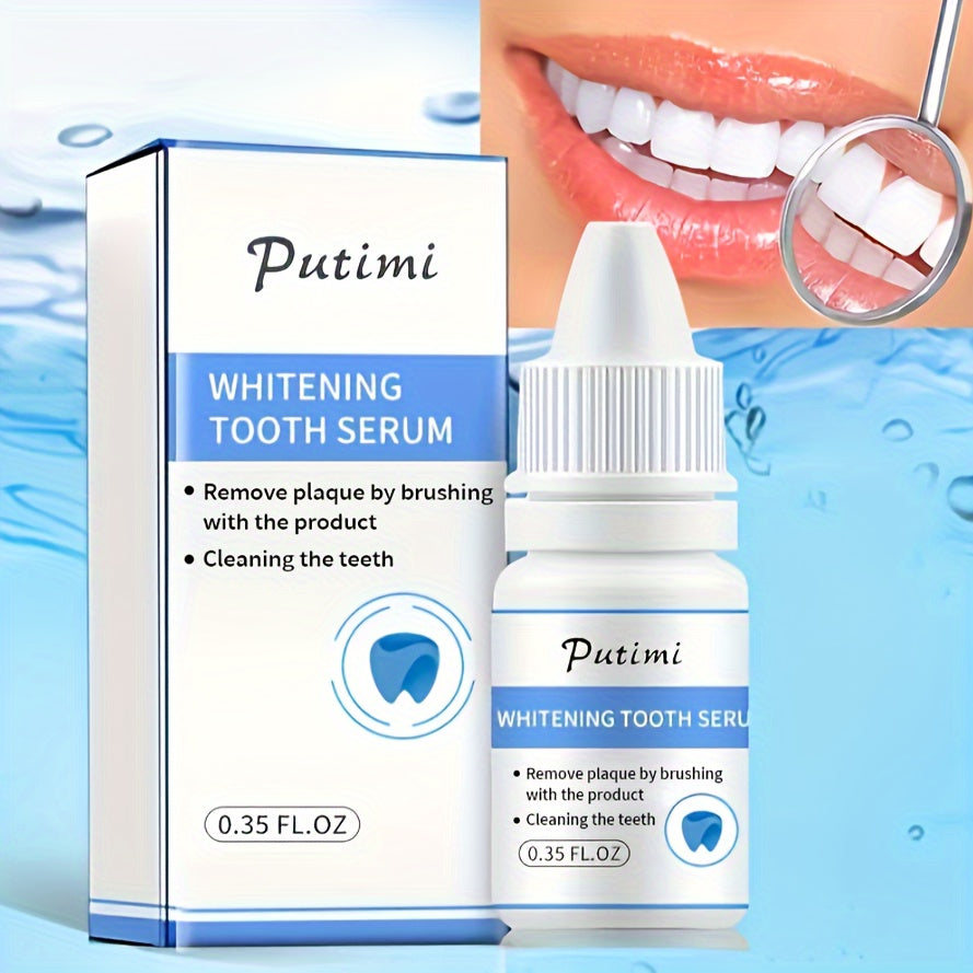 Whitening serum for teeth, use twice daily for noticeably whiter teeth in 1 week.