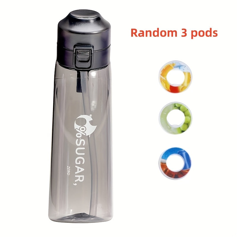 7 Fruit Flavour Pods Starter Set with Drinking Bottles, including Sports Water Bottle and scented flavour pods, a best seller.