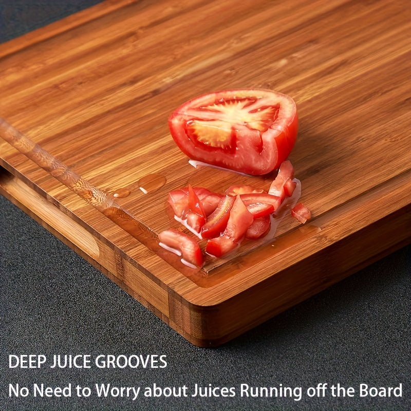 1 piece of versatile wooden cutting board, perfect for chopping, slicing, and serving cheese, charcuterie, meat, bread, vegetables, and fruits. Ideal for home kitchens, dormitories, and a great gift idea for anyone who loves cooking and kitchen gadgets.