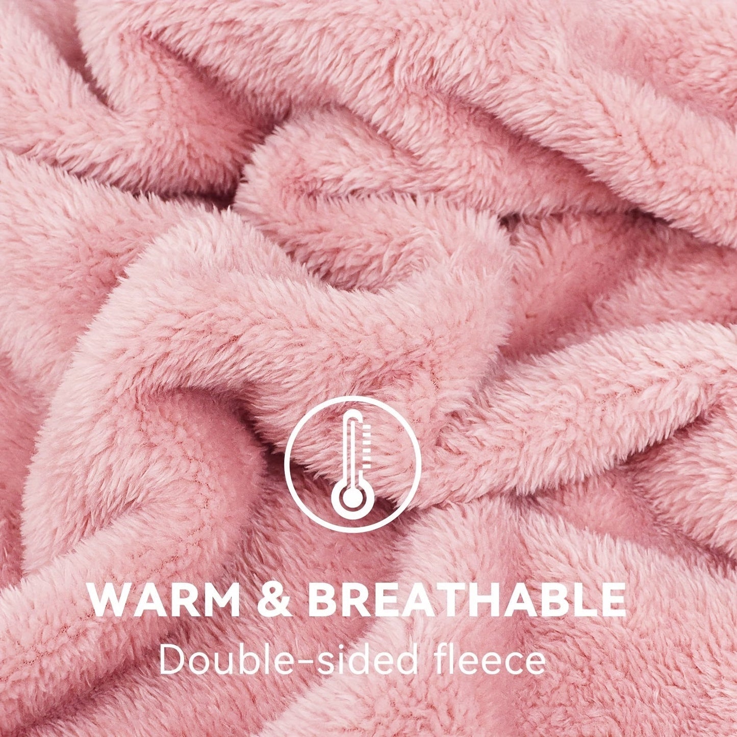 Soft and lightweight plush blanket perfect for couch, sofa, bed, and camping - keep cozy and warm while sleeping and snuggling