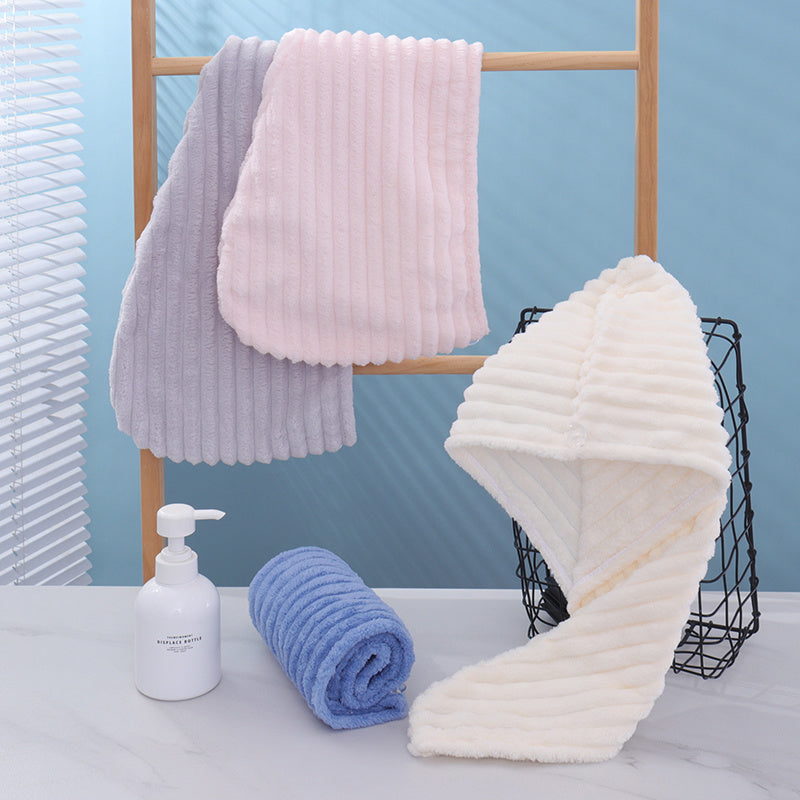 Gentle, Absorbent Microfiber Hair Towel Wraps - Quick Dry, Ideal for Women & Girls