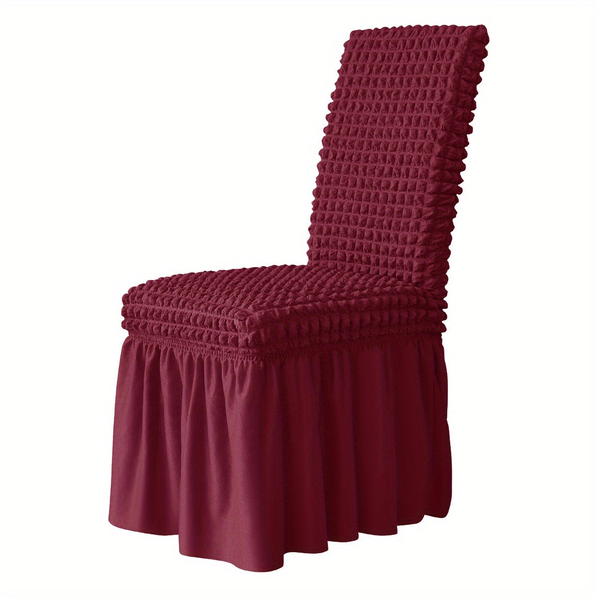 Elegant Bubble Grid Slipcover for Dining Chairs - Ideal for Weddings, Dining Rooms, Offices, Banquets, and Home Decor