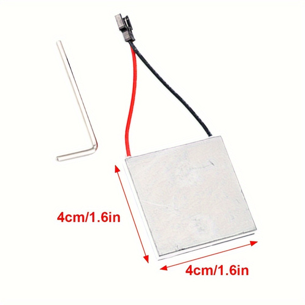 Fireplace Fan Motor Generator Chip, Metal Thermoelectric Heat Generator designed for Fireplace Fan Motors and Oven Heaters, offering a Universal Fit as an accessory.