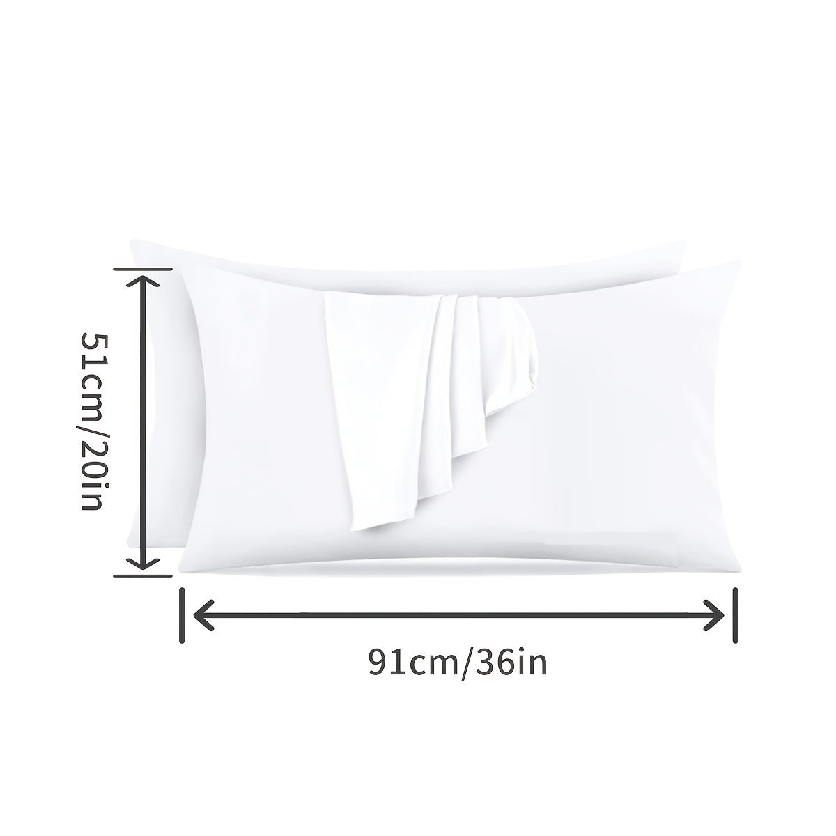 Pillowcase that is 100% Waterproof and Stain-Resistant, Super Soft with Thickened and Enlarged Design