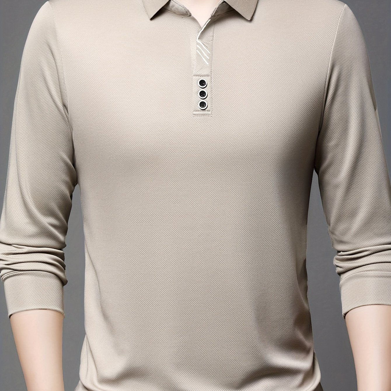 Lightweight, breathable long sleeve shirt for golf and business casual wear.