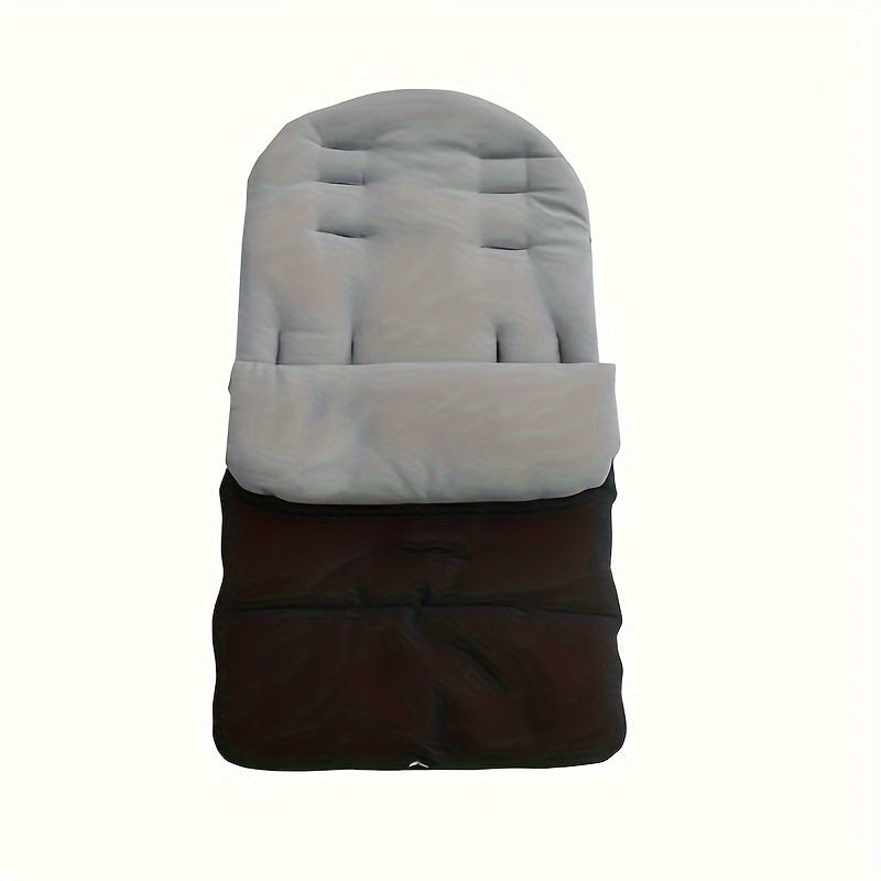 Stay warm and protected during the colder months with this windproof and cozy stroller foot cover pad. Made of durable polyester material, this accessory is ideal for young children's strollers and provides excellent protection against snow and chilly