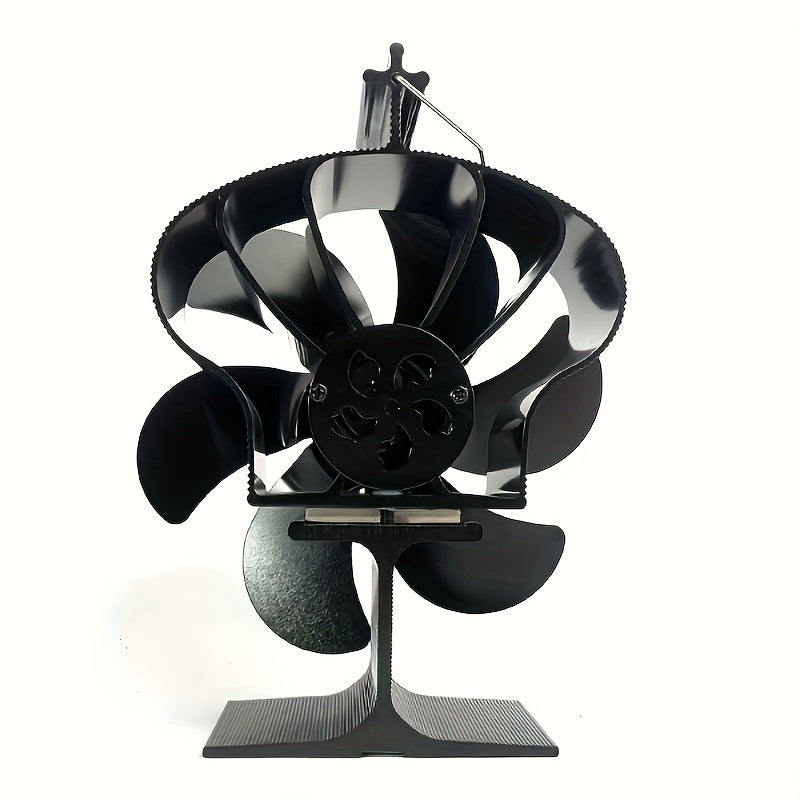 Eco-Friendly Fireplace Fan: Harnessing Heat for Efficient Heating & Cooling - Non-Electric, Portable Wood Stove Accessory