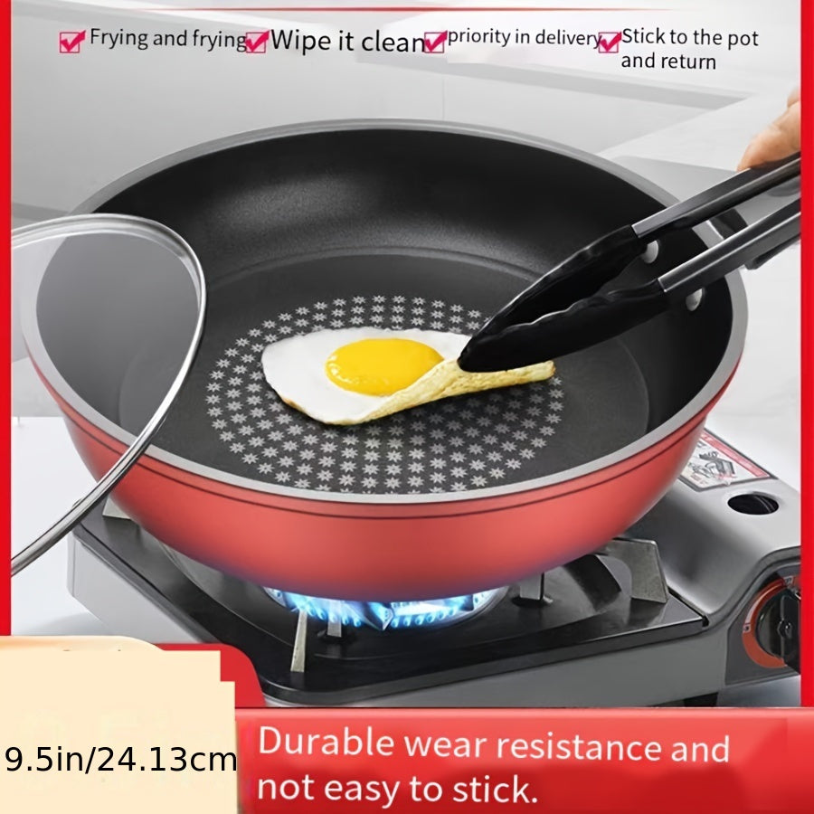 1-piece Non-Stick Cast Iron Skillet - Safe for Dishwasher, Thick for Pancakes & More, Works on Induction & Gas Stoves