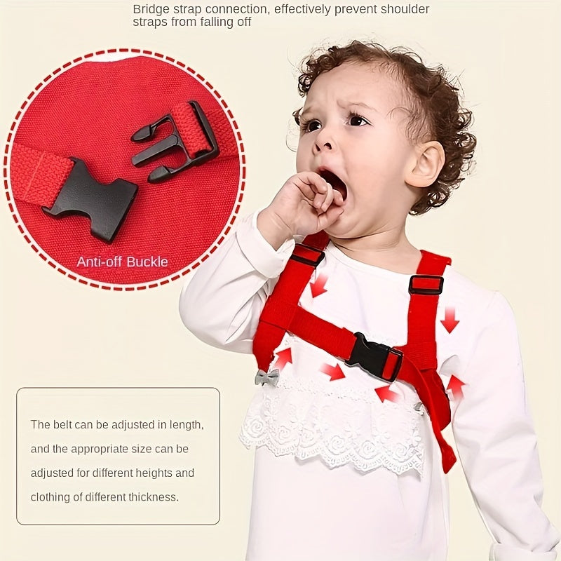 The PanLynner Toddler Harness with Wings is an adjustable safety leash designed for young children. With lightweight winged anti-lost traction rope and polyester child walking strap, this harness is perfect for kids aged 0-3 years old.