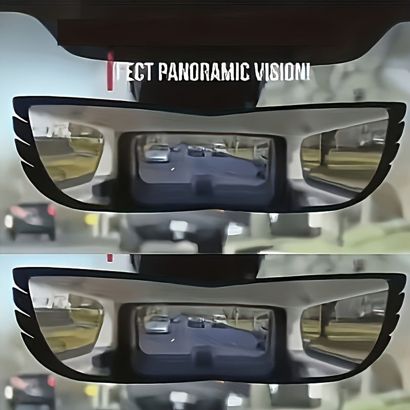 1pc car blind spot mirror for enhanced visibility made of durable ABS material, with quick tool-free disassembly and assembly.