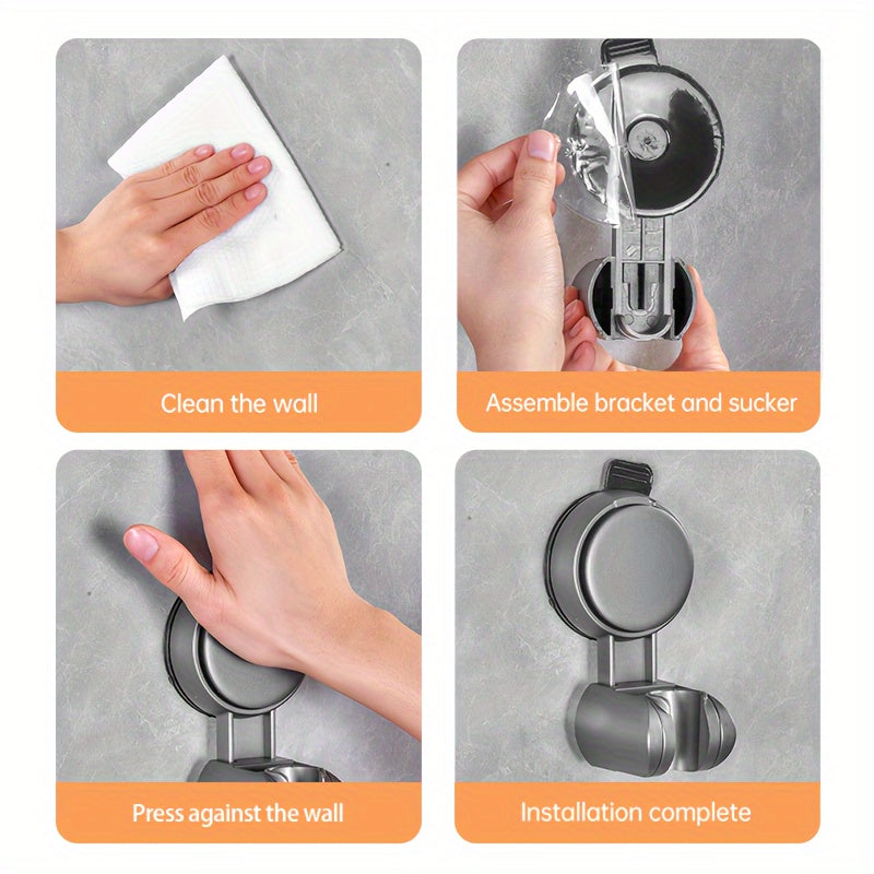 Musurjoy's Adjustable Suction Cup Shower Head Holder is easy to install without drilling. It is a great addition to your bathroom decor and makes a perfect gift for Thanksgiving or Christmas.