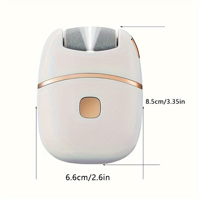 Rechargeable electric foot grinder with USB charging, 400mAh lithium battery, 4V-12V, portable tool for thick leather polishing.