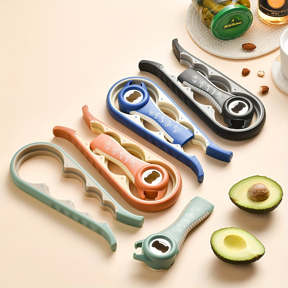 JANKNG 2-Piece Plastic Jar Opener Set - Non-slip tools for opening beverages, cans, and jars - Perfect for holidays, no power needed.