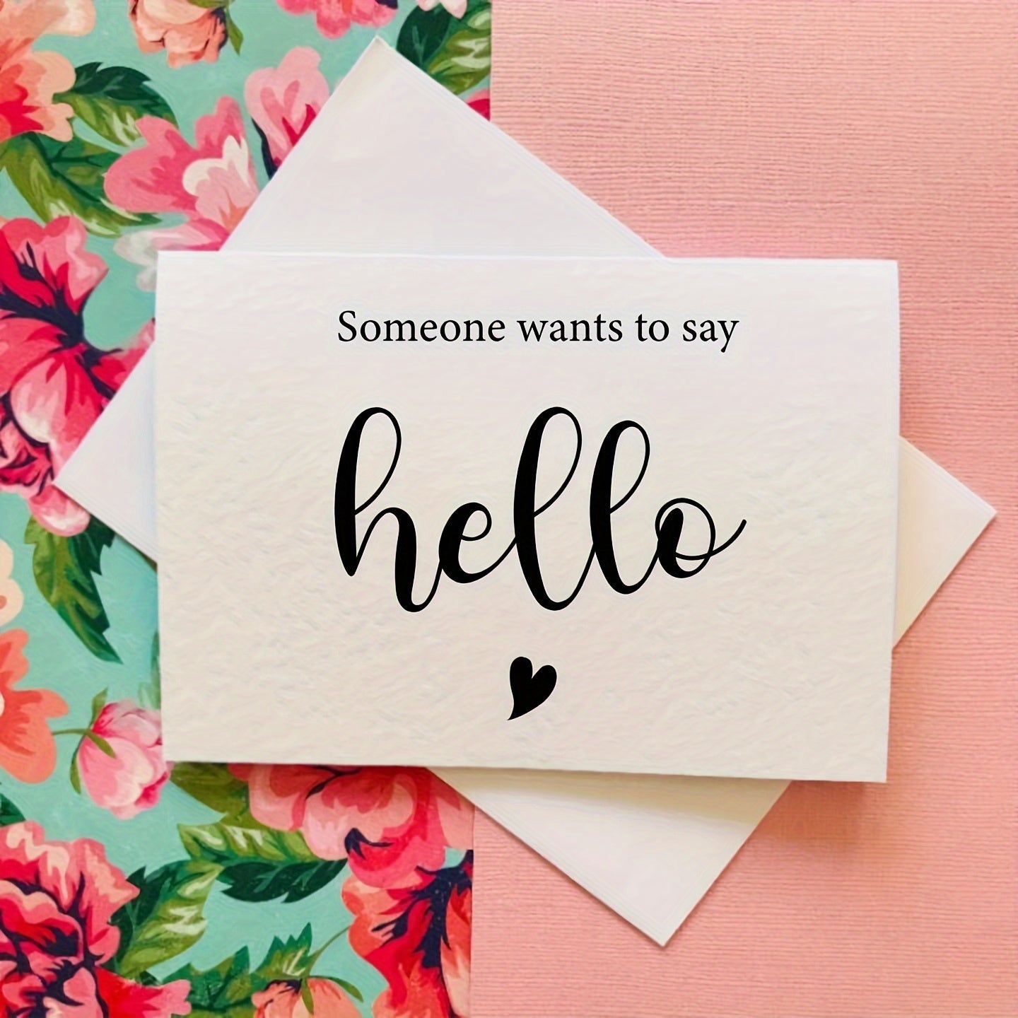 Hello Announcement: A Special Message for You, Pregnancy Card and Envelope for Family, Spouse, and Grandparents